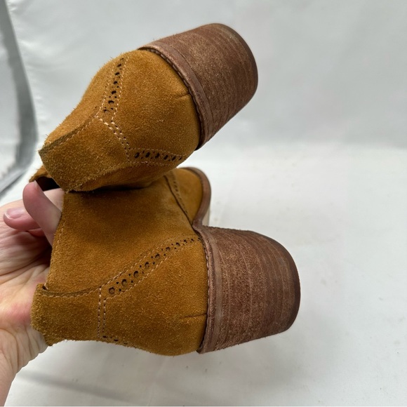 Madewell The Grayson Brogue Chelsea Ankle Boots Womens Size 8.5 Brown Western - Picture 10 of 10